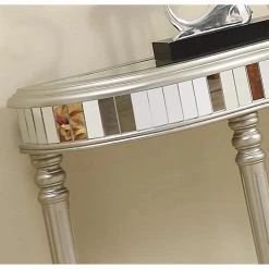 Best deal ✔️ Wood Coast To Coast Mirrored Console Table - Silver 💯 -Convenience Concepts Shop detailCTCI1194