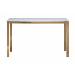 Outlet ⌛ Metal Coast To Coast Imports Naples Marble Top Console Table ⭐ -Convenience Concepts Shop detailCTCI2034