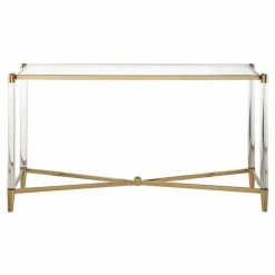 Wholesale 🌟 Acrylic Chintaly Denali Rectangular Sofa Table ⭐ 5 Wholesale 🌟 Acrylic Chintaly Denali Rectangular Sofa Table ⭐ -Convenience Concepts Shop detailCTY2428
