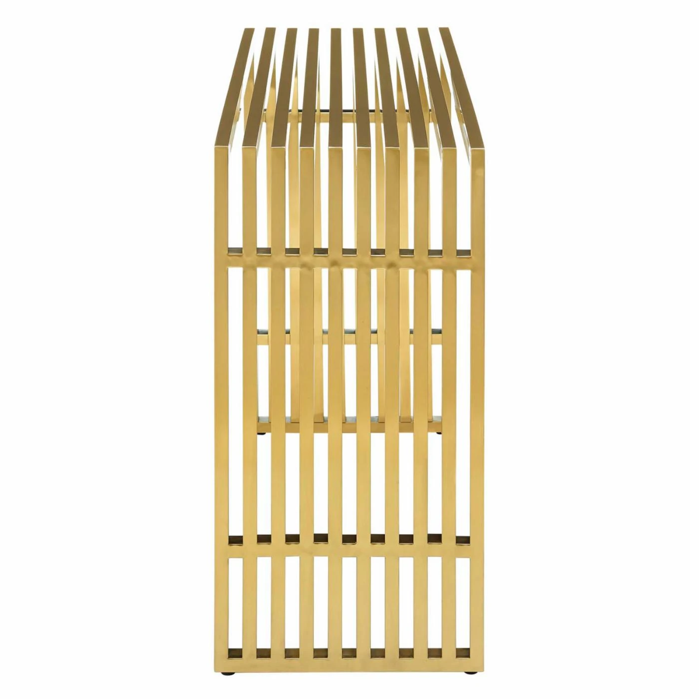 Coupon ✔️ Metal Modway Gridiron Gold Stainless Steel Console Table ???? 3 Coupon ✔️ Metal Modway Gridiron Gold Stainless Steel Console Table ???? - Image 3