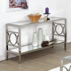 Brand new 👏 Metal Furniture Of America Nadya Circle Accented Sofa Table ⭐ -Convenience Concepts Shop detailENLB2727