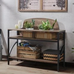 Brand new ๐ Metal Furniture Of America Rumi Open Shelves Console Table ๐งจ 9 Brand new ๐ Metal Furniture Of America Rumi Open Shelves Console Table ๐งจ -Convenience Concepts Shop detailENLB5378