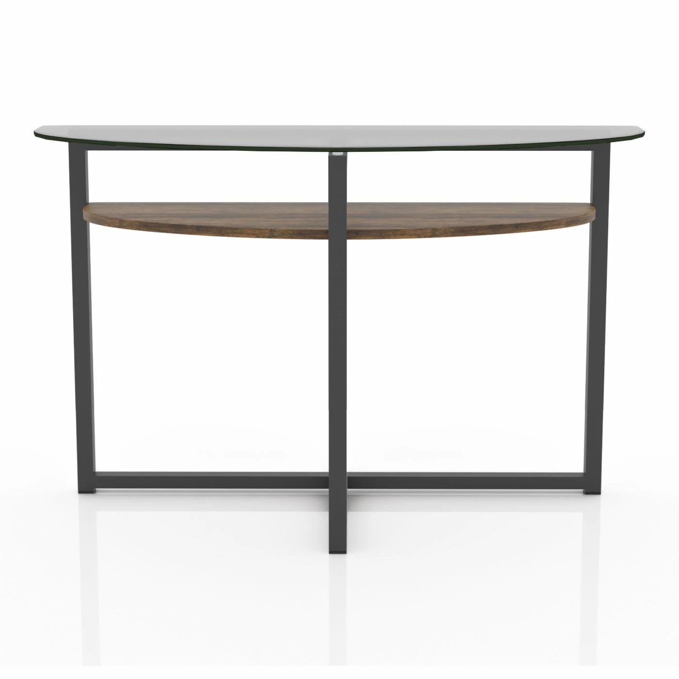 New π― Metal Furniture Of America Garding Black And Brown 1-Shelf Sofa Table π 3 New π― Metal Furniture Of America Garding Black And Brown 1-Shelf Sofa Table π - Image 3