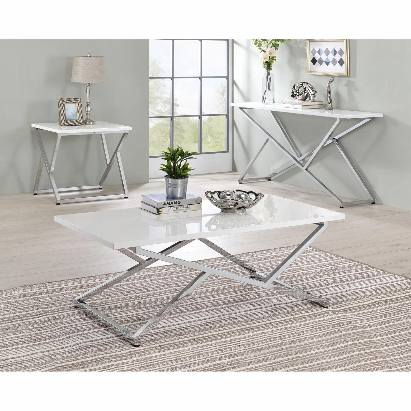 Discount π₯° Metal Furniture Of America Meeker Contemporary Rectangular Console Table π₯° 3 Discount π₯° Metal Furniture Of America Meeker Contemporary Rectangular Console Table π₯° - Image 3
