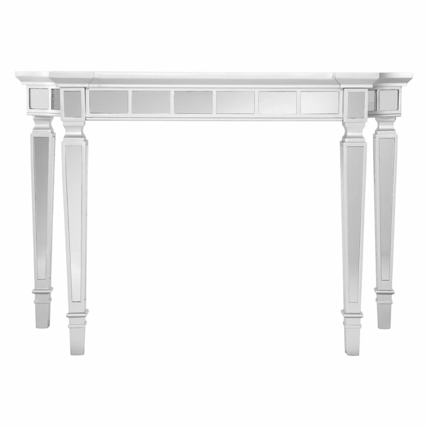 Cheap 😉 Glass Southern Enterprises Glenview Glam Mirrored Console Table - Matte Silver 🥰 3 Cheap 😉 Glass Southern Enterprises Glenview Glam Mirrored Console Table - Matte Silver 🥰 - Image 3