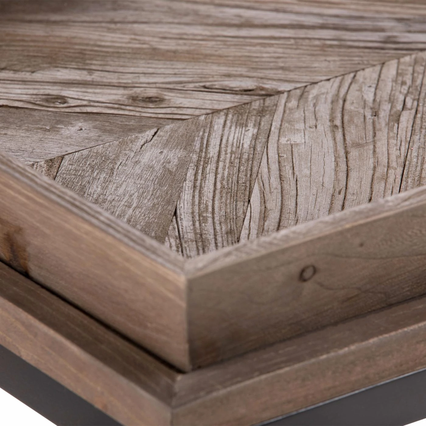 Hot Sale ???? Brooklyn & Max Metal Brooklyn + Max Dionne Aged Elm Wood Tray Top Console Table ???? 3 Hot Sale ???? Brooklyn & Max Metal Brooklyn + Max Dionne Aged Elm Wood Tray Top Console Table ???? - Image 3