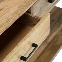 Budget ⌛ Metal HN Home Aurora Modern Farmhouse Natural Mango Wood Console Table ???? -Convenience Concepts Shop detailSIMP1137