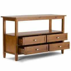 Cheap ???? Brooklyn & Max Rectangle Brooklyn + Max Lexington Pine Wood Console Table ???? -Convenience Concepts Shop detailSIMP1142