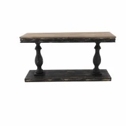 Outlet 🤩 Wood DecMode Rustic Elegance Console Table 🛒 -Convenience Concepts Shop detailUMA6129