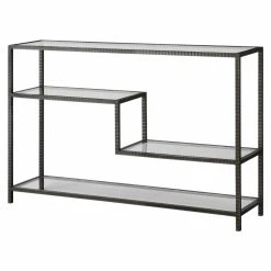 Best reviews of 😉 Metal Uttermost Leo Industrial Console Table 👍 -Convenience Concepts Shop detailUMC8641
