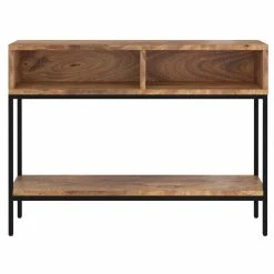 Best reviews of 🎁 Metal !nspire Industrial Chic Solid Wood And Wrought Iron 2 Shelf Console Table 🤩 -Convenience Concepts Shop detailWORW461
