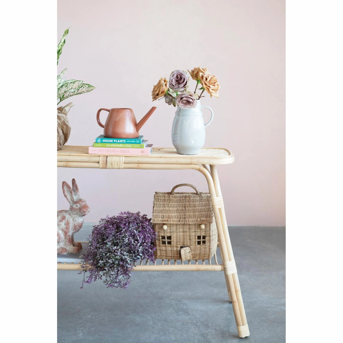 Best Pirce 🔔 Rattan/Wicker Creative Co-Op Hand-Woven Rattan Open Shelf Console Table 😀 2 Best Pirce 🔔 Rattan/Wicker Creative Co-Op Hand-Woven Rattan Open Shelf Console Table 😀 - Image 2