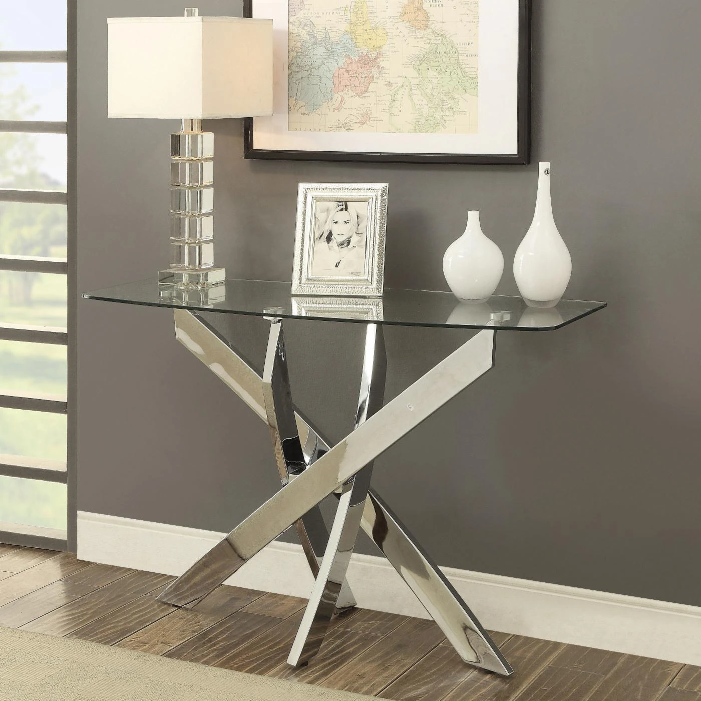 Top 10 βοΈ Metal Furniture Of America Myron Contemporary Style Chrome Base Sofa Table π― 2 Top 10 βοΈ Metal Furniture Of America Myron Contemporary Style Chrome Base Sofa Table π― - Image 2