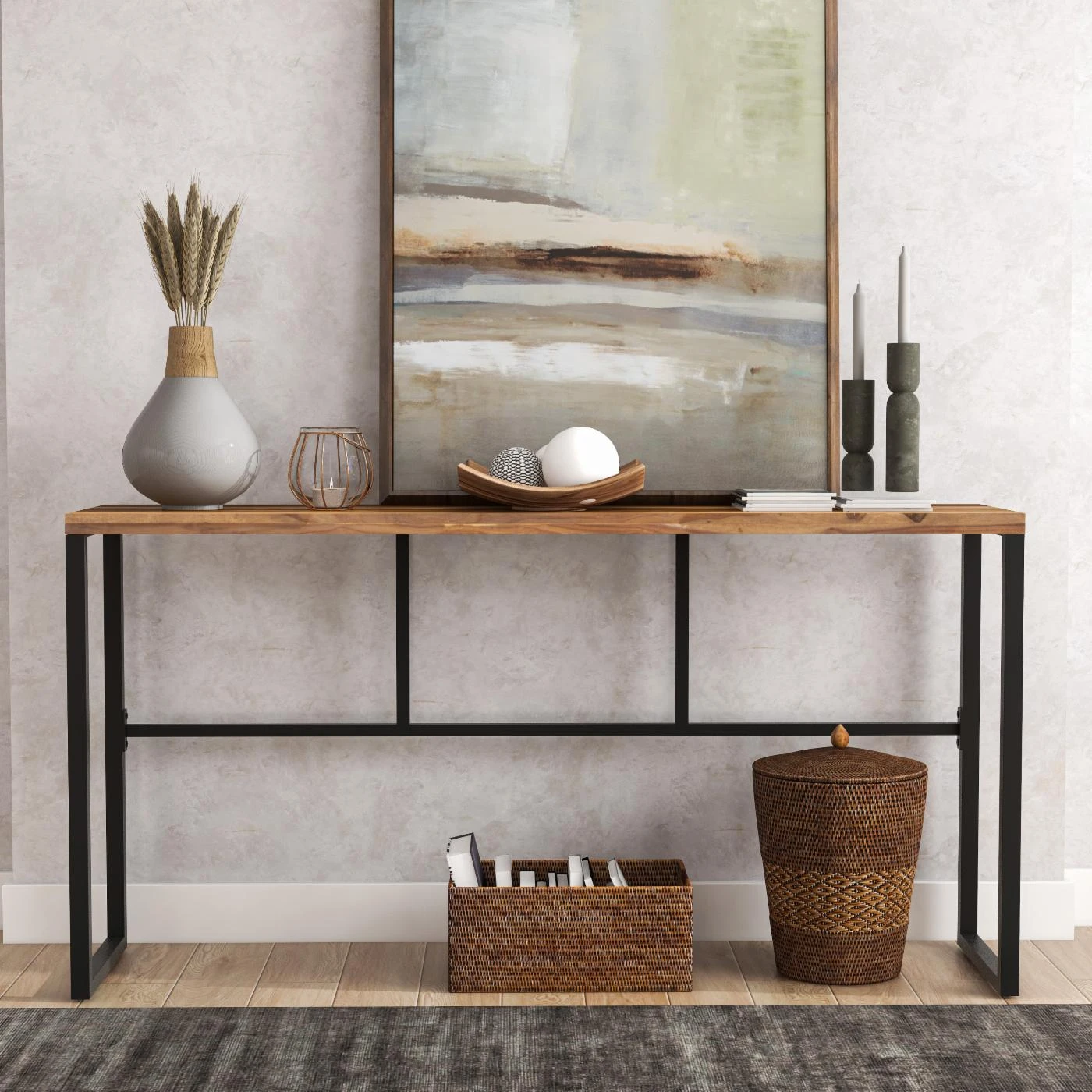 Outlet ๐ Metal Furniture Of America Jonas Industrial Rectangle Console Table ๐ 2 Outlet ๐ Metal Furniture Of America Jonas Industrial Rectangle Console Table ๐ - Image 2