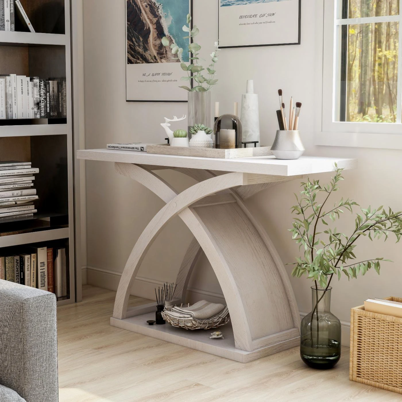 Discount π Wood Furniture Of America Oxbowe Transitional Sofa Table π 2 Discount π Wood Furniture Of America Oxbowe Transitional Sofa Table π - Image 2