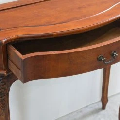 Best deal 🧨 International Caravan Windsor Hand Carved Walnut Stain Wood Console Table With Drawer 🔔 -Convenience Concepts Shop inuseICI764