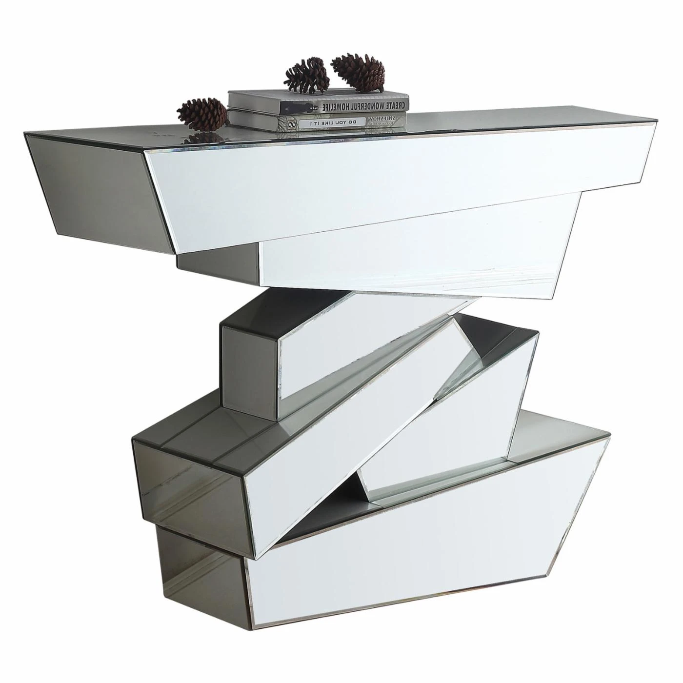 New π Glass Meridian Furniture Inc Jade Console Table 𧨠2 New π Glass Meridian Furniture Inc Jade Console Table 𧨠- Image 2