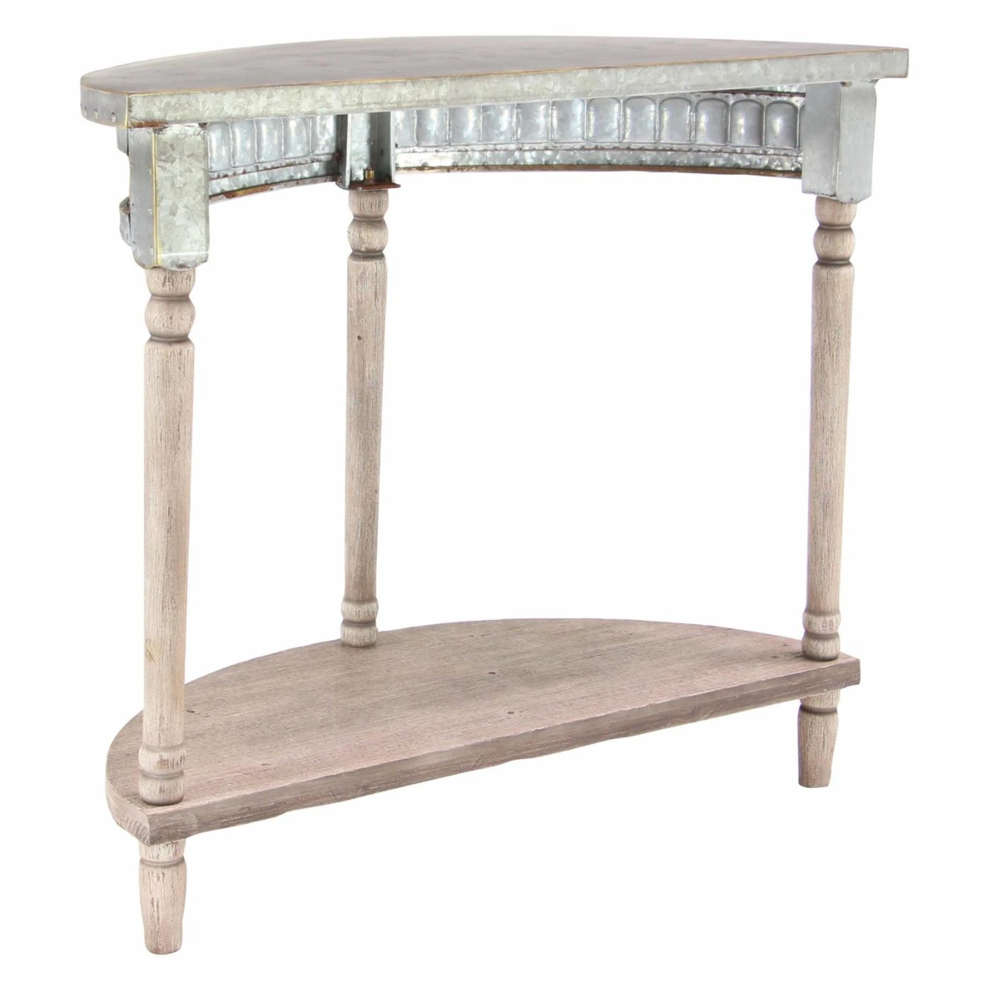 Cheapest π₯° DecMode Traditional Fir Wood And Iron Half-Round Console Table π 2 Cheapest π₯° DecMode Traditional Fir Wood And Iron Half-Round Console Table π - Image 2