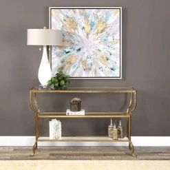 Brand new 🔥 Metal Uttermost Deline Console Table 💯 -Convenience Concepts Shop inuseUMC7075