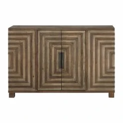 Budget 🔥 Wood Uttermost Layton Geometric Console Cabinet ✨ -Convenience Concepts Shop inuseUMC8254