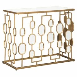 Top 10 ✨ Metal Signature Design By Ashley Majaci 36 In. Mirrored Console Table ✨