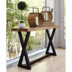 Brand new ๐ Metal Signature Design By Ashley Wesling Sofa Table ๐