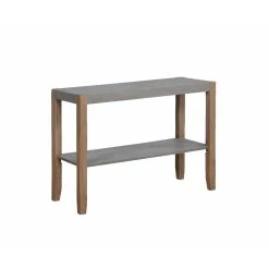Flash Sale ???? Alaterre Furniture Newport Faux Concrete And Wood Sofa/TV Console Table With Shelf ????