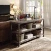 Cheap ???? Metal Benzara Industrial Console Table With 2 Shelves ????