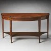 Best Sale ⌛ Butler Specialty Wood Butler Astor Demilune Console Table - Olive Ash Burl ❤️