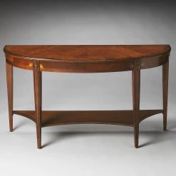 Best Sale ⌛ Butler Specialty Wood Butler Astor Demilune Console Table - Olive Ash Burl ❤️