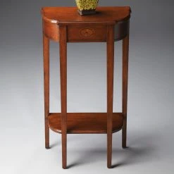 New ❤️ Butler Specialty Crescent Butler Console Table 31H In. - Olive-ash Burl 🌟