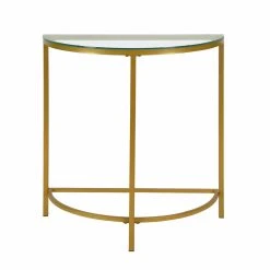Wholesale 👍 Carolina Chair & Table Co. Metal Carolina Chair & Table Co. Fenice Half Round Console Table 😉