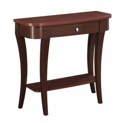 Wholesale 💯 Wood Convenience Concepts Newport 1 Drawer Console Table 😍