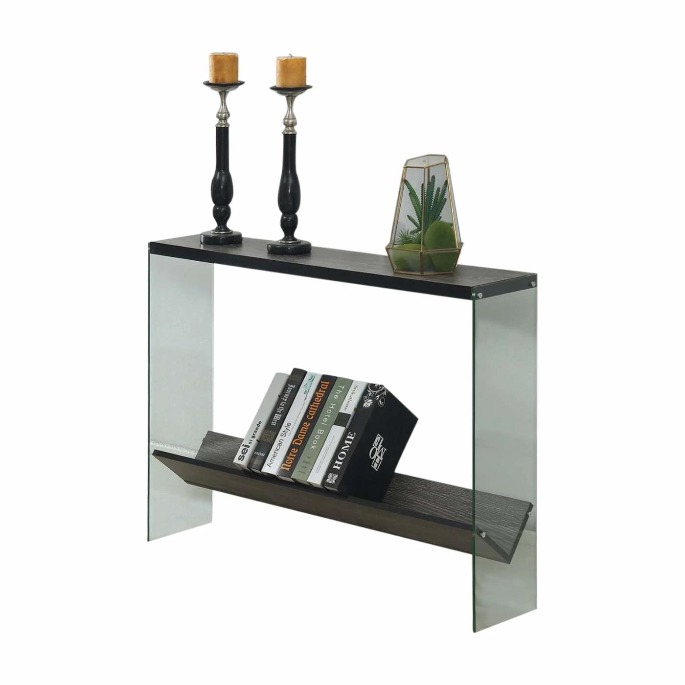 Outlet ๐ Glass Convenience Concepts SoHo V Console Table ๐ 1 Outlet ๐ Glass Convenience Concepts SoHo V Console Table ๐