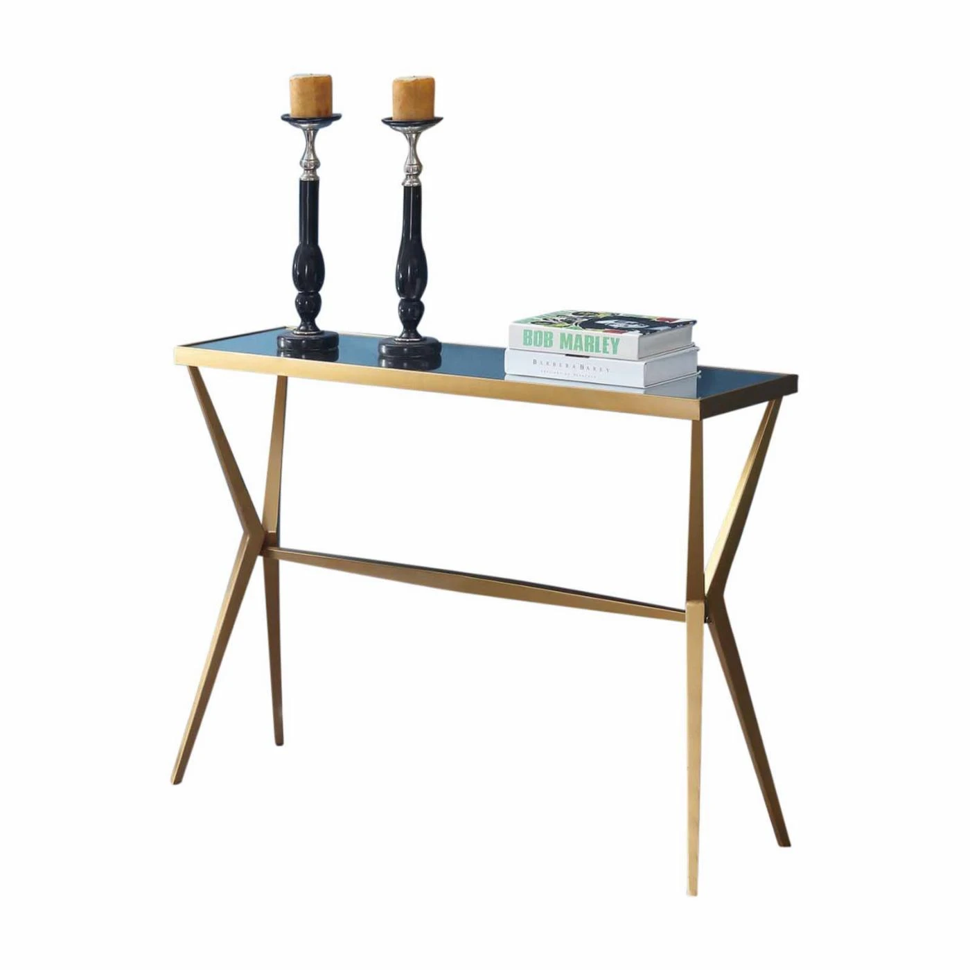 New ❤️ Metal Convenience Concepts Saturn Console Table ???? 1 New ❤️ Metal Convenience Concepts Saturn Console Table ????