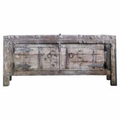 Discount ✔️ 3R Studios Wood And Metal Console With Shelves ????