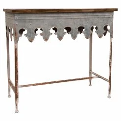Best Pirce 🌟 3R Studios Metal Console Table With Wood Top ✨