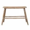 Best Pirce 🔔 Rattan/Wicker Creative Co-Op Hand-Woven Rattan Open Shelf Console Table 😀