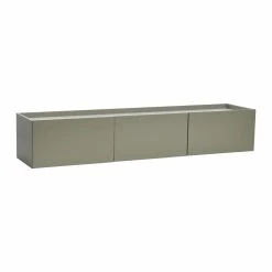 Promo ???? Wood Creative Co-Op Floating 3-Door Console Table - Grey ????