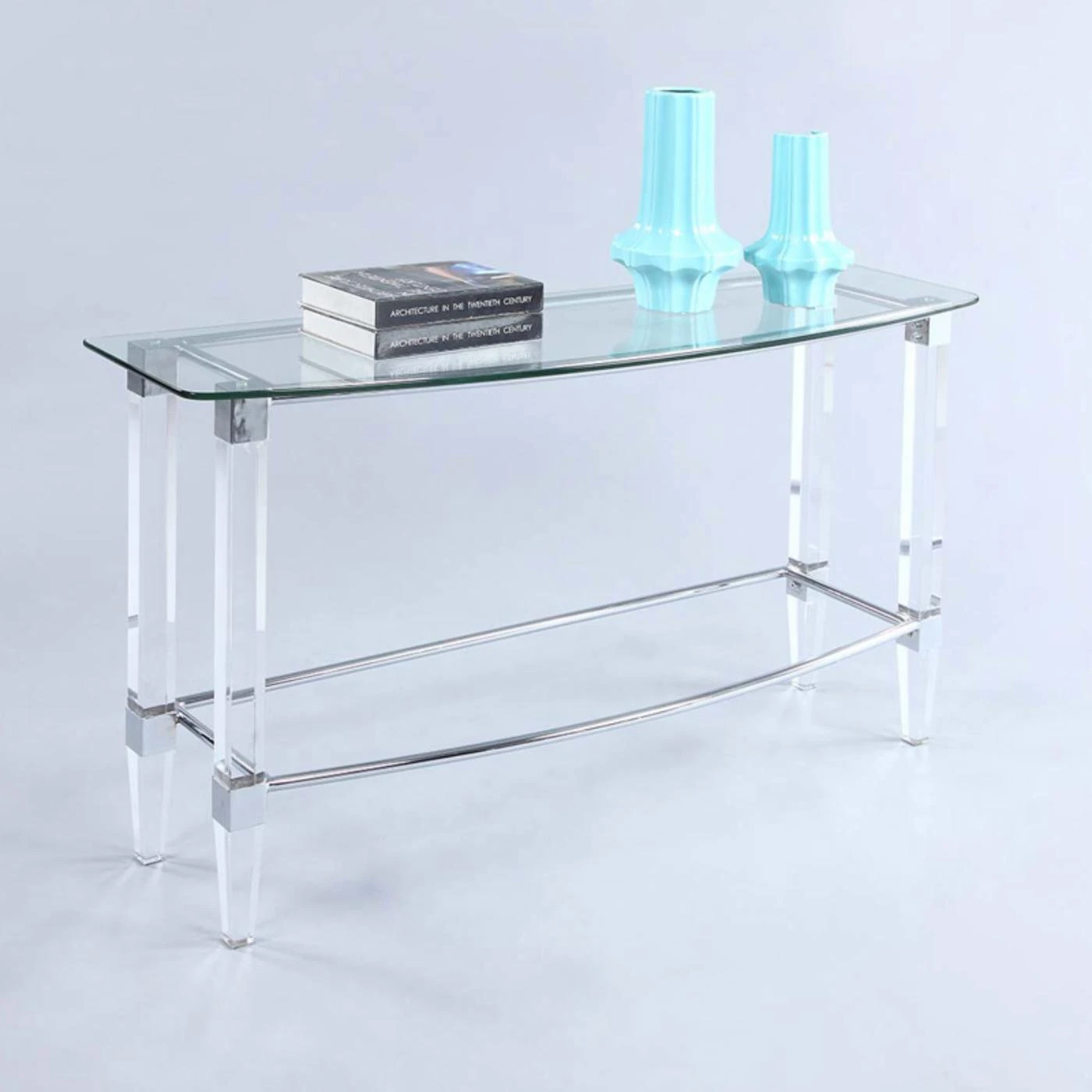 Best Sale ๐ Acrylic Chintaly Rectangular Glass Top Sofa Table ๐ 1 Best Sale ๐ Acrylic Chintaly Rectangular Glass Top Sofa Table ๐