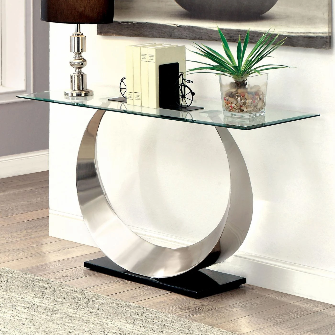 Wholesale 🛒 Metal Furniture Of America Meryl U-Shaped Base Sofa Table 🎉 1 Wholesale 🛒 Metal Furniture Of America Meryl U-Shaped Base Sofa Table 🎉