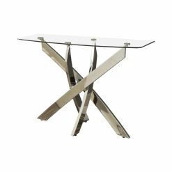 Top 10 ✔️ Metal Furniture Of America Myron Contemporary Style Chrome Base Sofa Table 💯