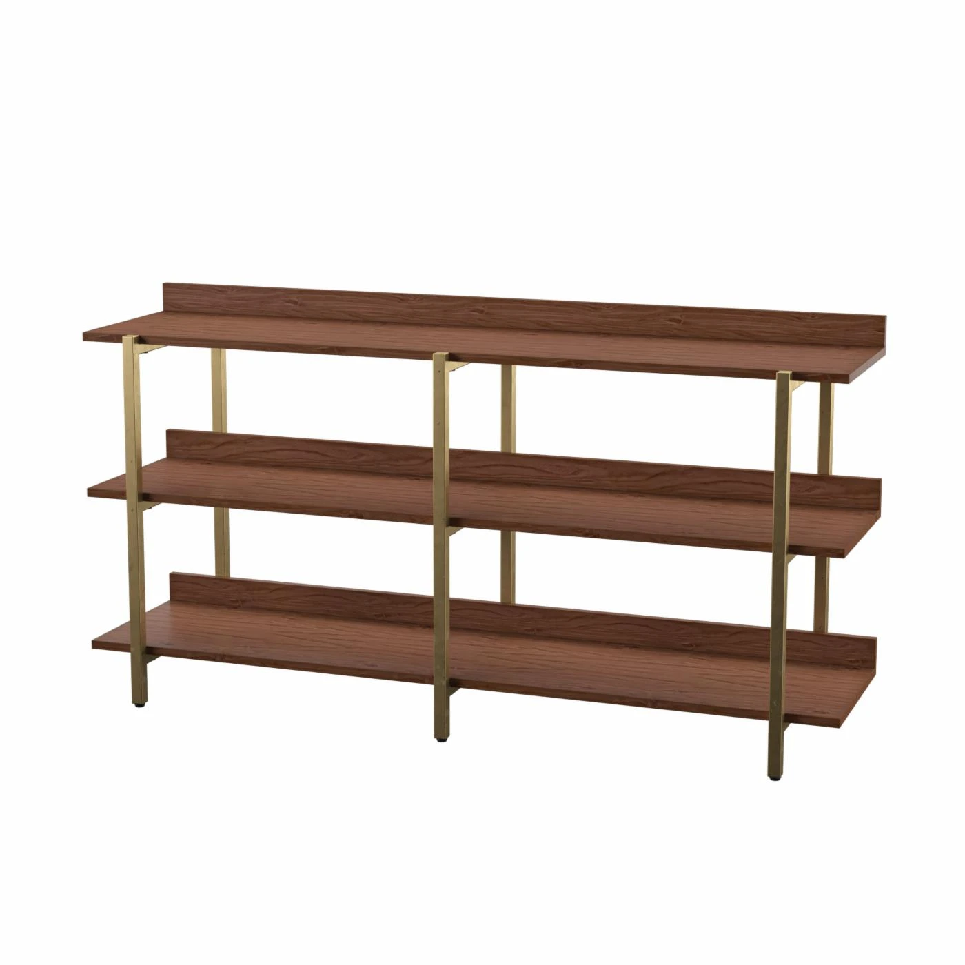 Buy 👍 Metal Furniture Of America Halima 3-Shelf Display Shelf - Light Walnut 💯 1 Buy 👍 Metal Furniture Of America Halima 3-Shelf Display Shelf - Light Walnut 💯