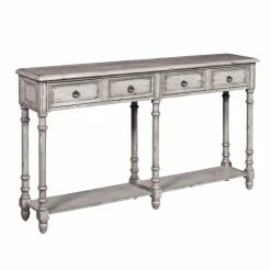 Promo ???? Wood HomeFare Distressed 2 Drawer Console Table ????