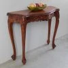 Outlet ❤️ International Caravan Windsor Hand Carved Walnut Stain Wood Sofa Table 🥰