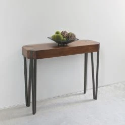 Cheap ✨ Metal International Caravan Hamburg Contemporary Wood Console Table 🧨