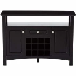 Brand new 🌟 Wood K And B Furniture Transistional Consoles Table With Wine Rack 😍