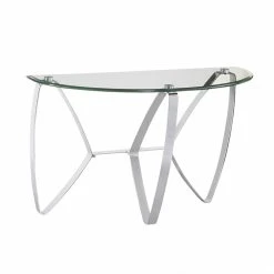 Brand new 🛒 Metal Magnussen T3507 Nico Demilune Sofa Table 🔥