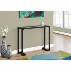 Cheap ๐ Metal Monarch Specialties Tempered Glass Top Rectangular Console Table ๐