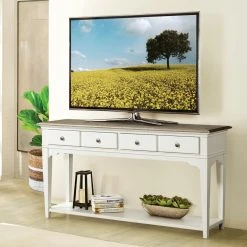 Best Sale 🎉 Rectangle Riverside Furniture Myra Leg Sofa Table 🤩